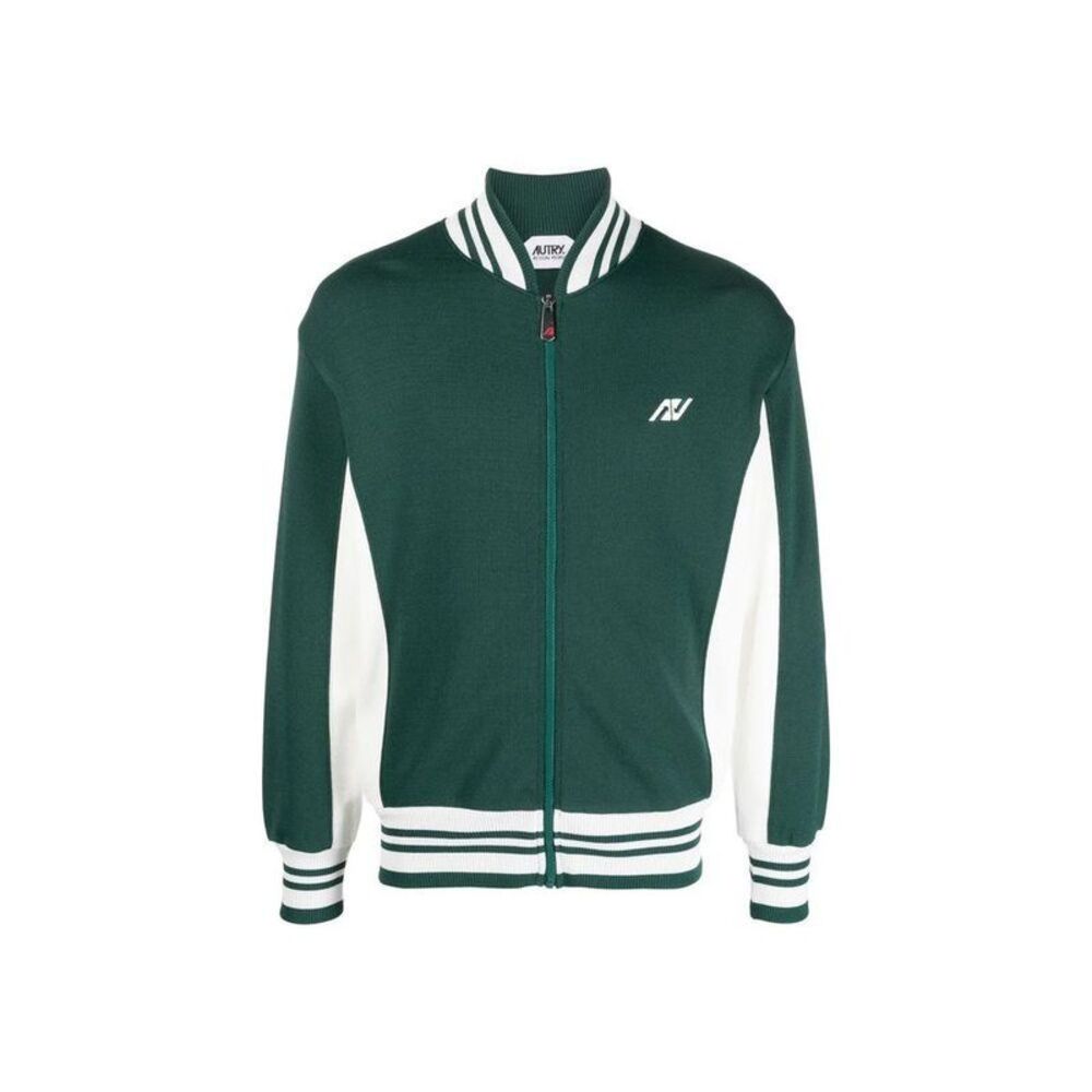 Autry Nylon Bomber Jacket Men Bicolor Jackets
